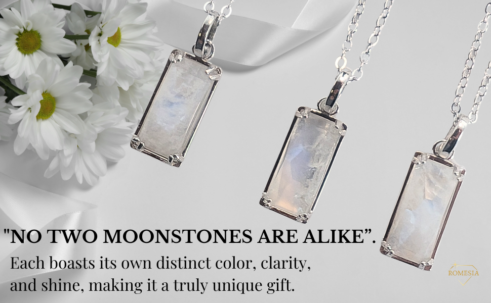 unique gift, moonstone, real moonstone necklace, sobriety gift, divorcee gift, healing stone gift