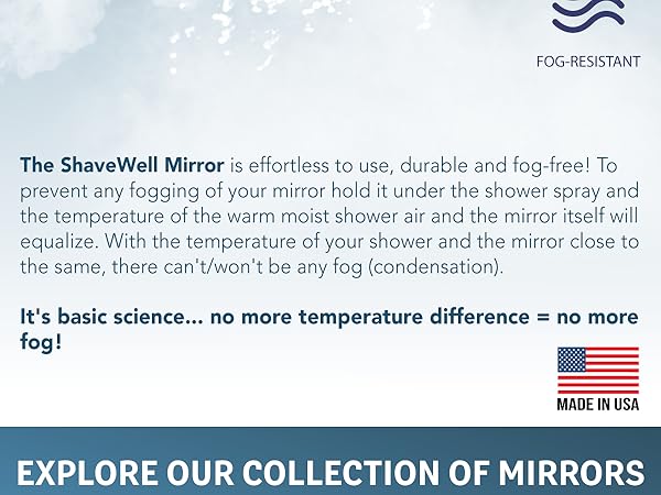 mirror shower fogless fog shaving suction bathroom mirrors free bath anti