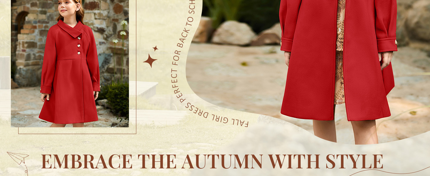 girls red winter coat