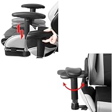 WOLTU Sedia Gaming Sedie Da Ufficio Girevole Poggiapiedi Retrattile Poltrona PU Verde 14 sedia gaming