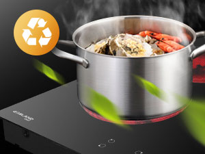 GASLAND Chef CH60BF 60cm Built-in Ceramic Hob, 4 Zones Electric Cooktop Sensor Touch Controls Timer Child Lock, 6kW 12 ceramic hob