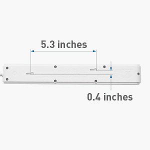 6-Outlet Surge Protector Power Strip with Extra Long Cord