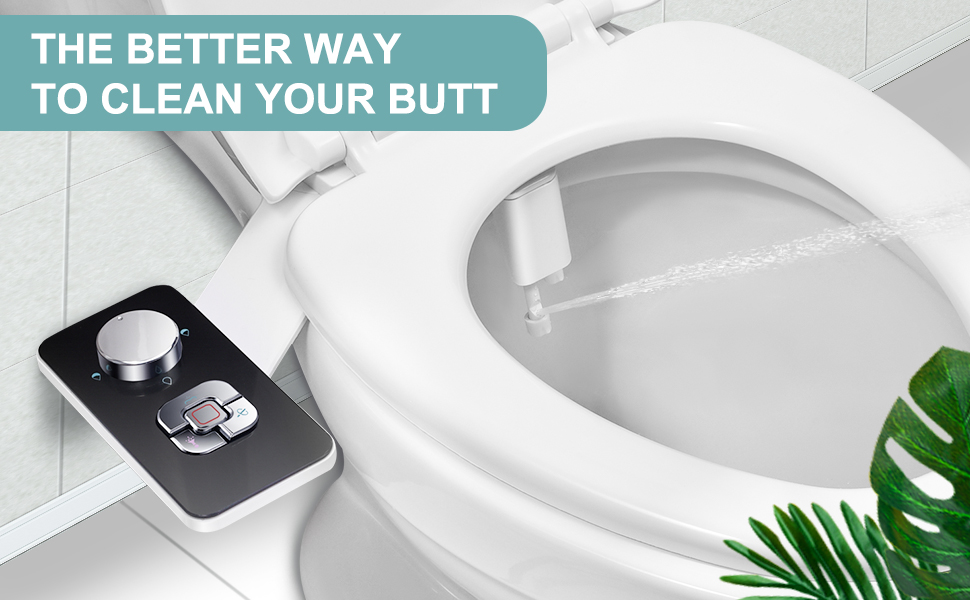 Vantency UltraSlim Bidet Attachment for Toilet UK, NonElectric Fresh