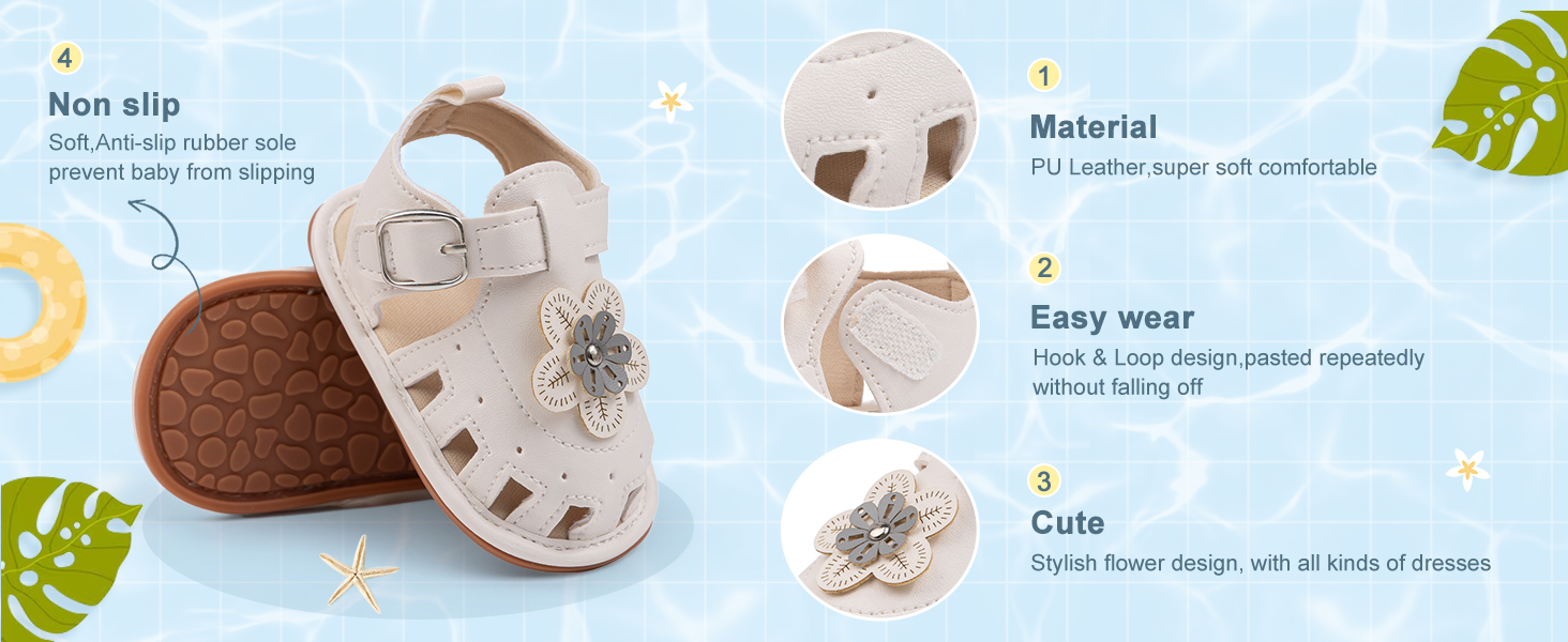 Baby Girl Summer Beach Shoes