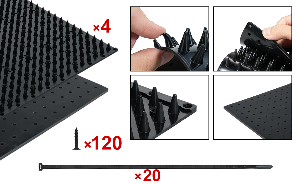 4Pcs Horse Cattle Scratcher Animal Scratchers Cow Brush