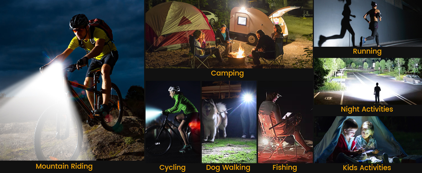 Bike Lights For Night Riding, USB Rechargeable Bike Lights Front And