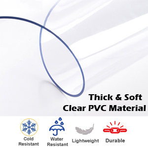 rough enough transparent plastic clear handbag thick soft pvc heavy duty see through waterproof