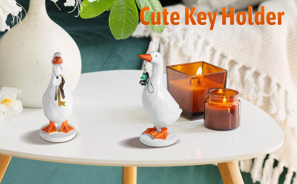 Goose Key Holder, Silly Goose Duck statue