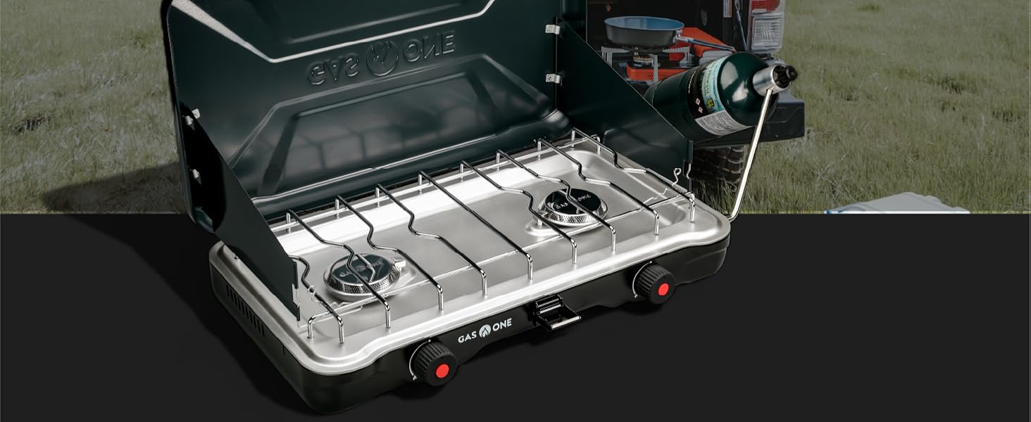 GasOne Camp Chef 2 Burner Coleman Propane Stove