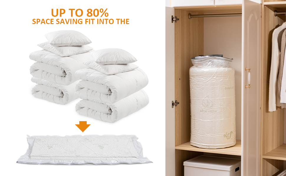 Mattress Vacuum Storage Bag for Moving and Returns, Mattress Sealable