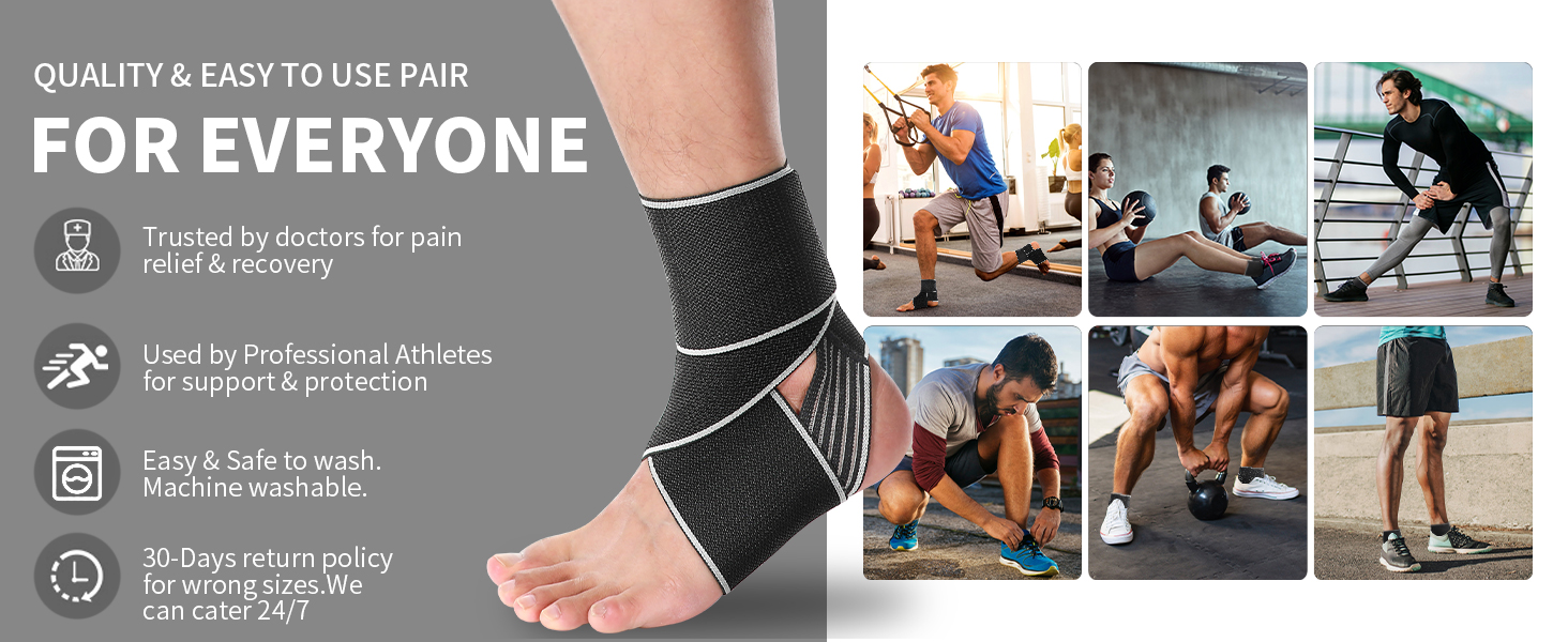 Adjustable Compression Ankle Braces