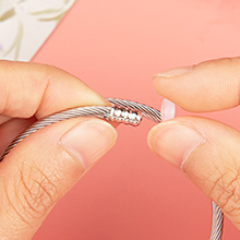 Expandable Charm Bangle Bracelets