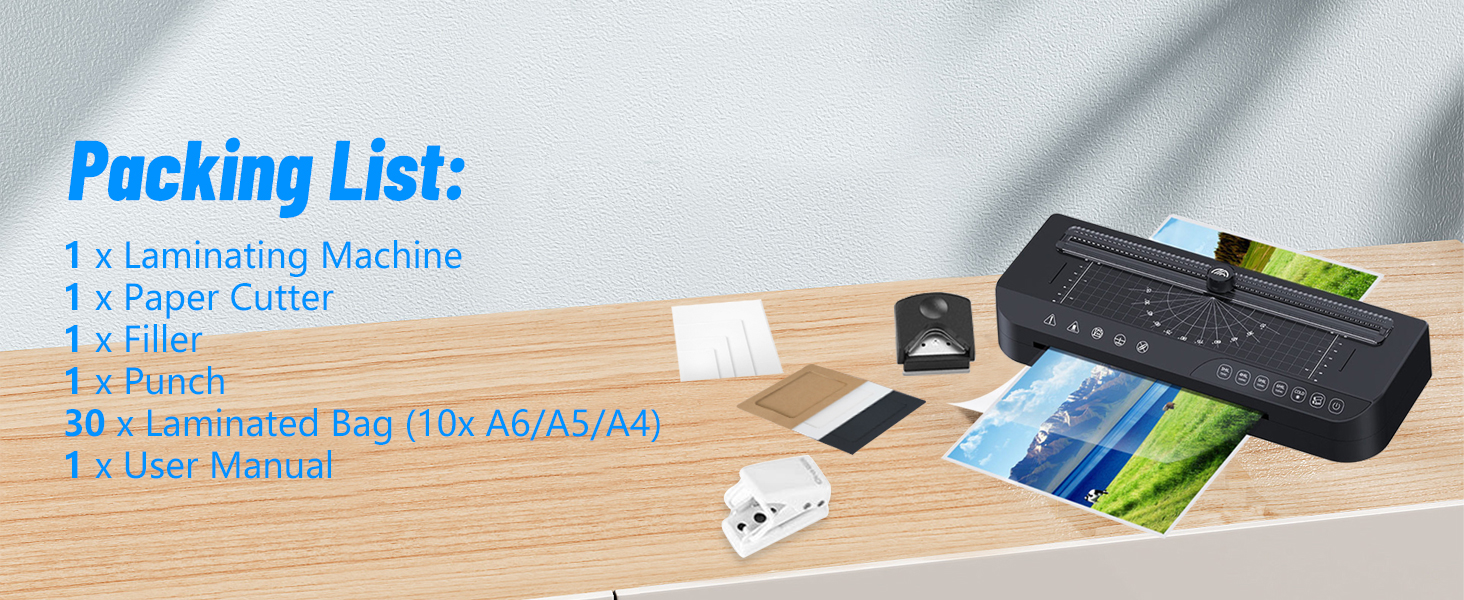 5 in 1 Laminator or A4/A5/A6, BestYiJo Laminator Machine