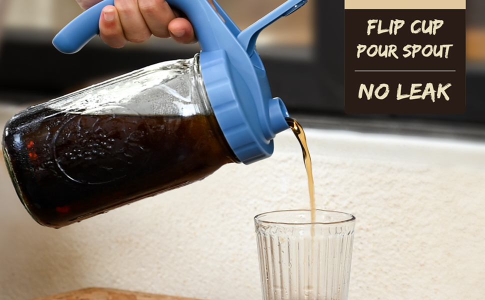 LIVEBAY Cold Brew Coffee Maker Filter For 32oz/1Quart Wide