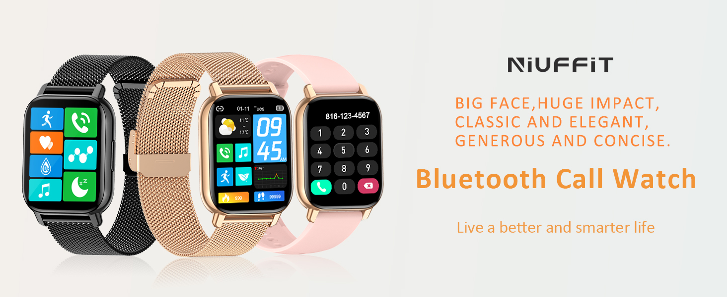 smart watch for men women with call