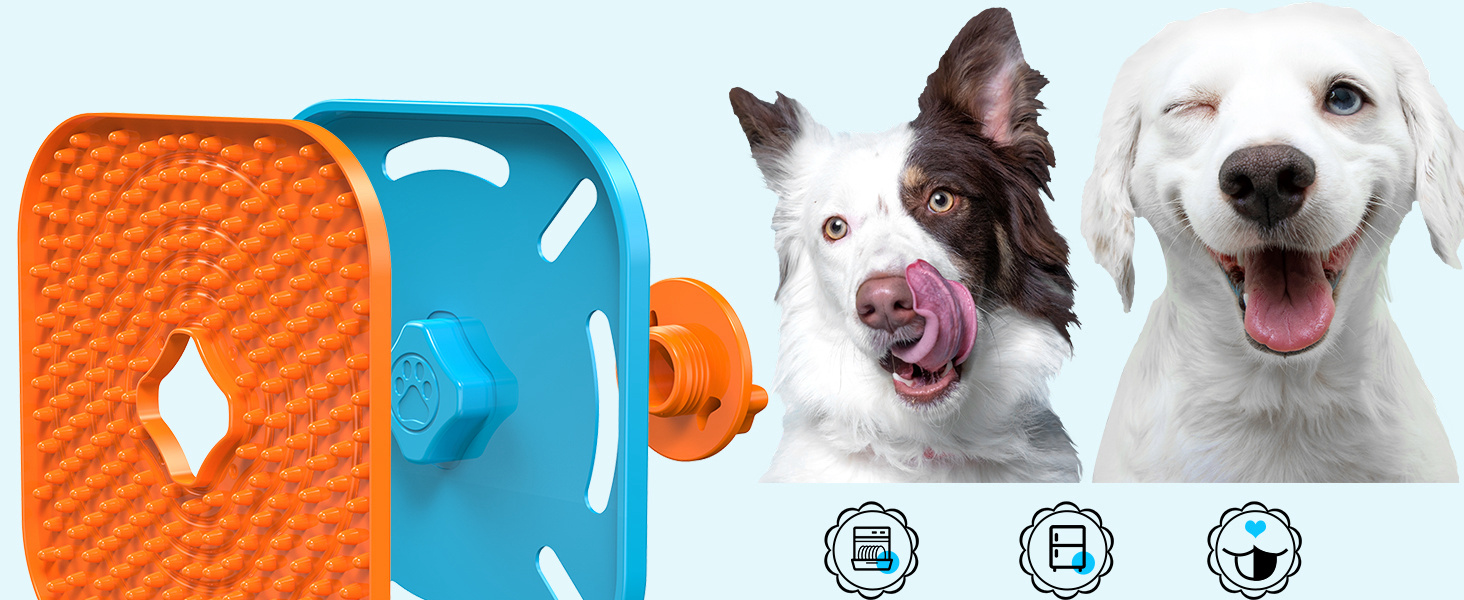 Lick Mats for Dogs, Dog Cage Training Licking Mat for Dogs