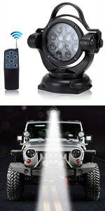 Wireless Remote Control Searchlight