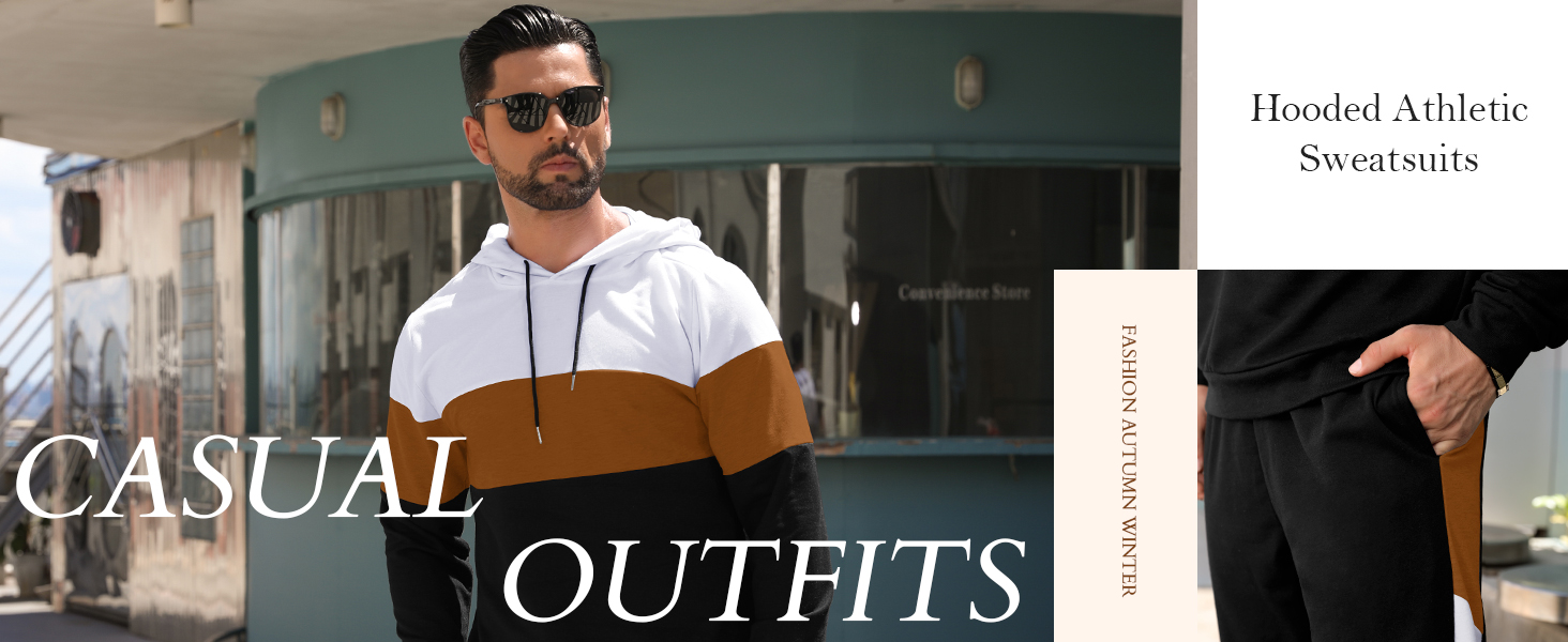 joggers for men grey hoodie black sport suit hoodie set mens jogger set 2 piece sweatsuits sets