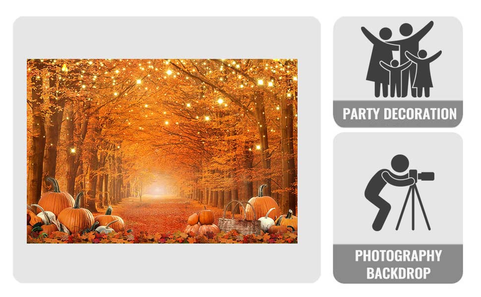 Allenjoy 7 x 5 FT Fall Photography Backdrop Thanksgiving Party
