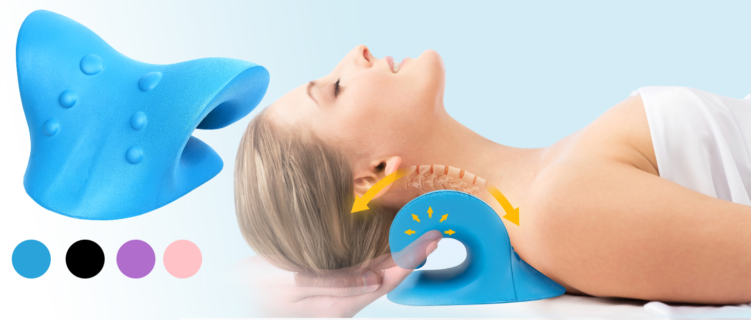 Neck Stretcher, GUBENCI Neck and Shoulder Relaxer for Pain Relief, Cervical Traction Device for