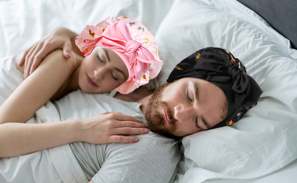 hair cap head wraps for black women turban for sleeping night sleep cap head cover satin elastic