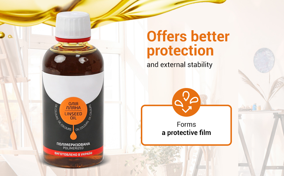 7 Artists Premium Polymerized Linseed Oil For Oil Paint 250 ml Oil