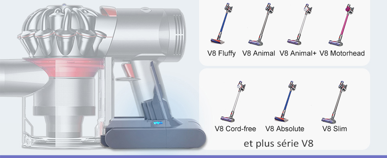 V8 Replacement Battery for Dyson V8 Battery, 21.6V Liion Battery for