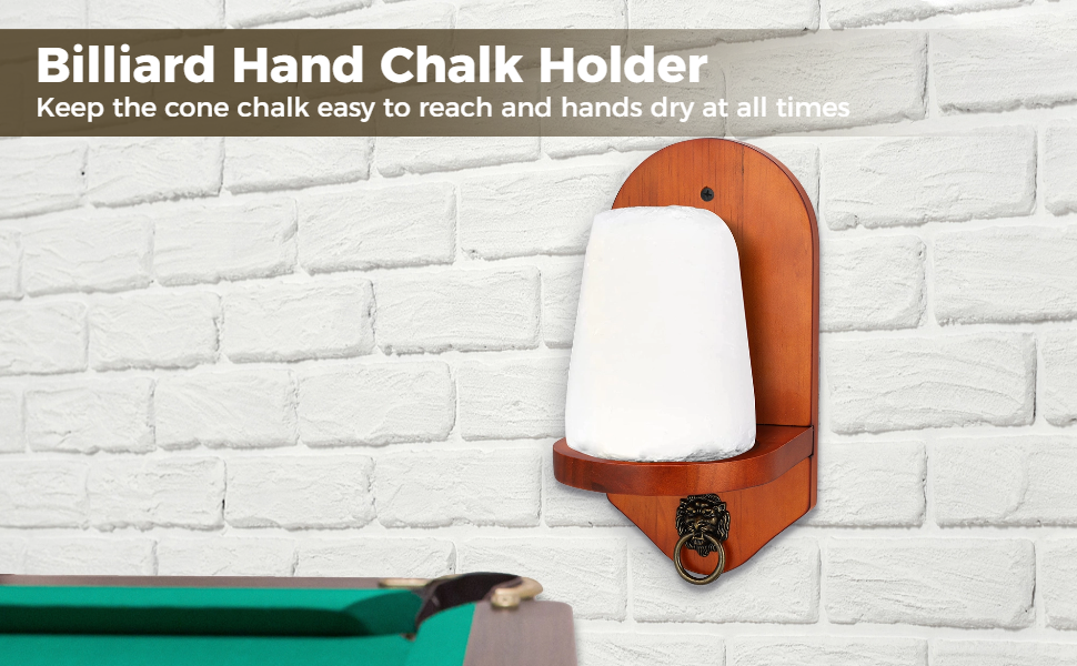 Homaisson Billiard Hand Chalk Holder, Pool Cone Chalk