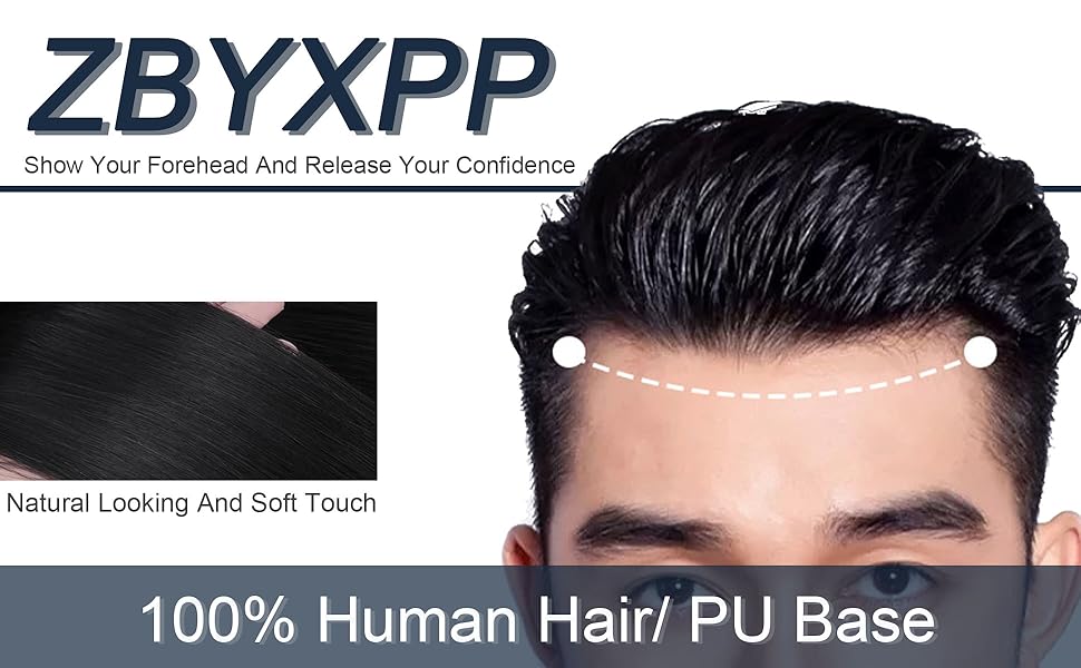 ZBYXPP Front Hairline Hair Patch, Bald Spot Hair Patch