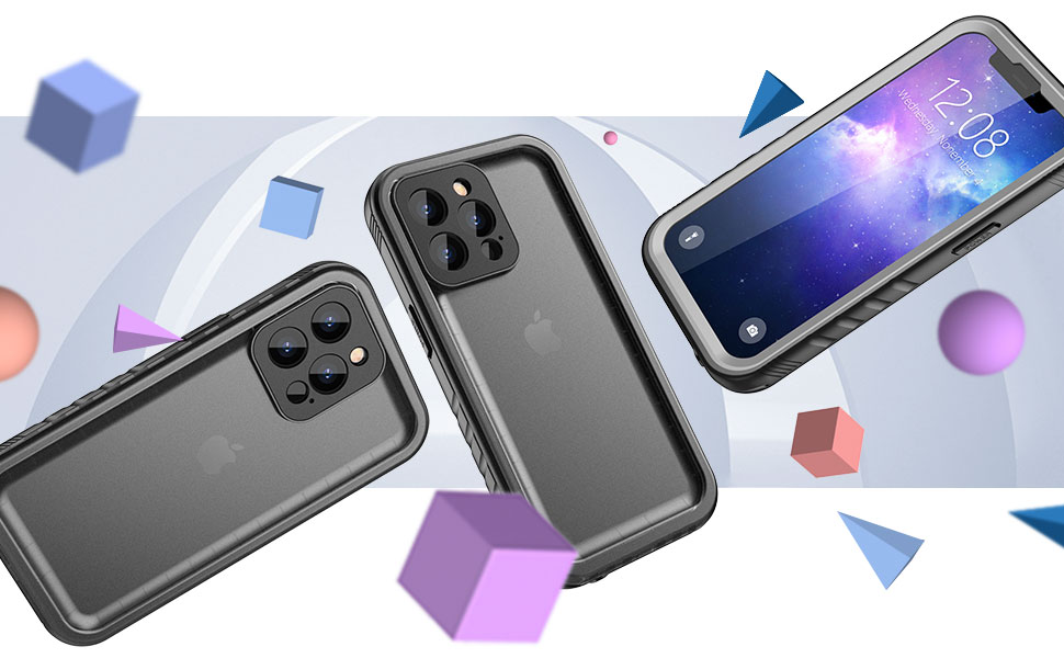 SPORTLINK Compatible with iPhone 13 Pro Max Waterproof Case Full Body Shockproof Dustproof