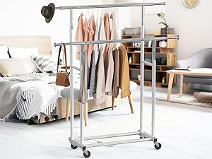 パンデイロ　ケース付　CONTEMPORÁNEA PDMV105CR Seville Classics Satin Bronze Expandable Wire Closet