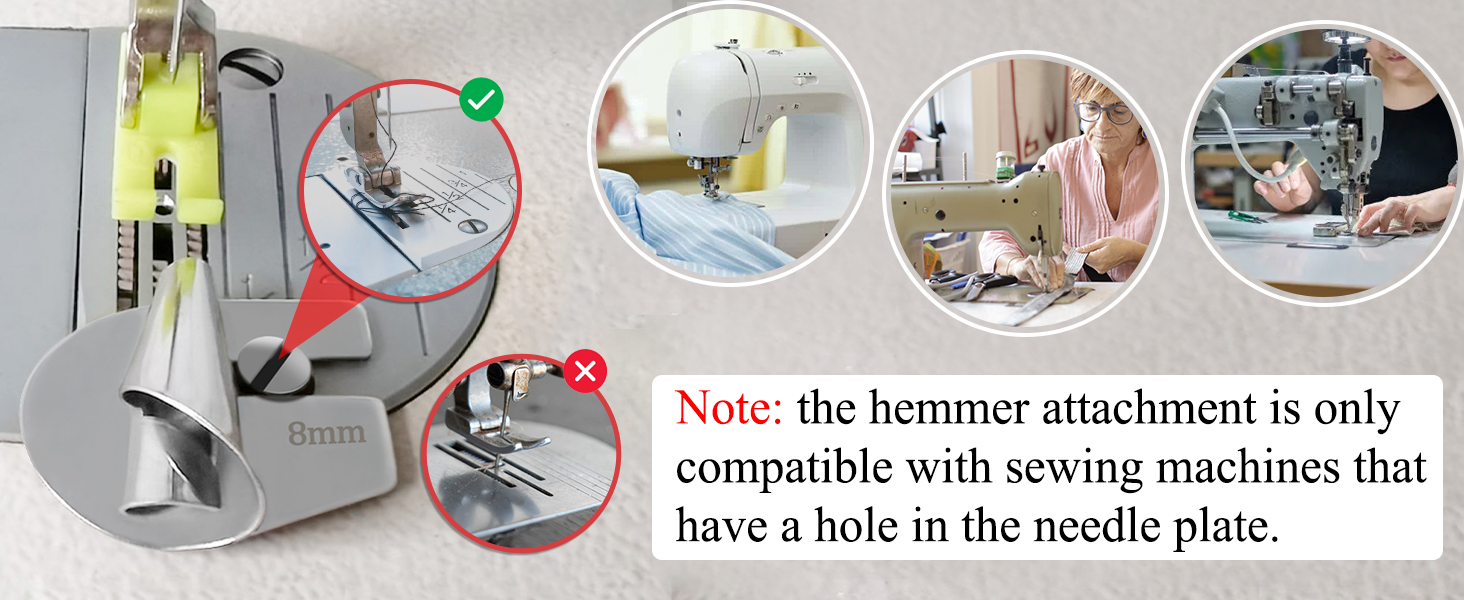 sewing rolled hemmer foot