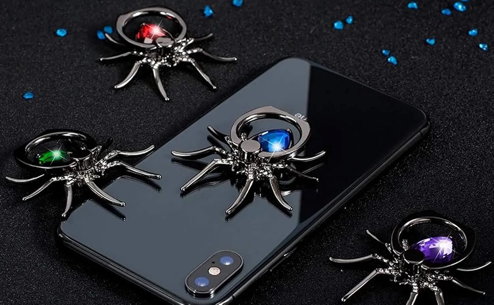 Spider phone ring stand