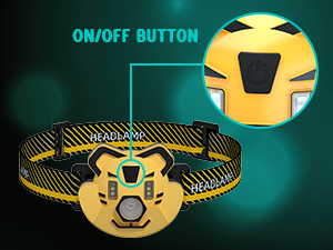 kids headlamp head light Super Lightweight portable durable strip light band head lamp outdoor toy