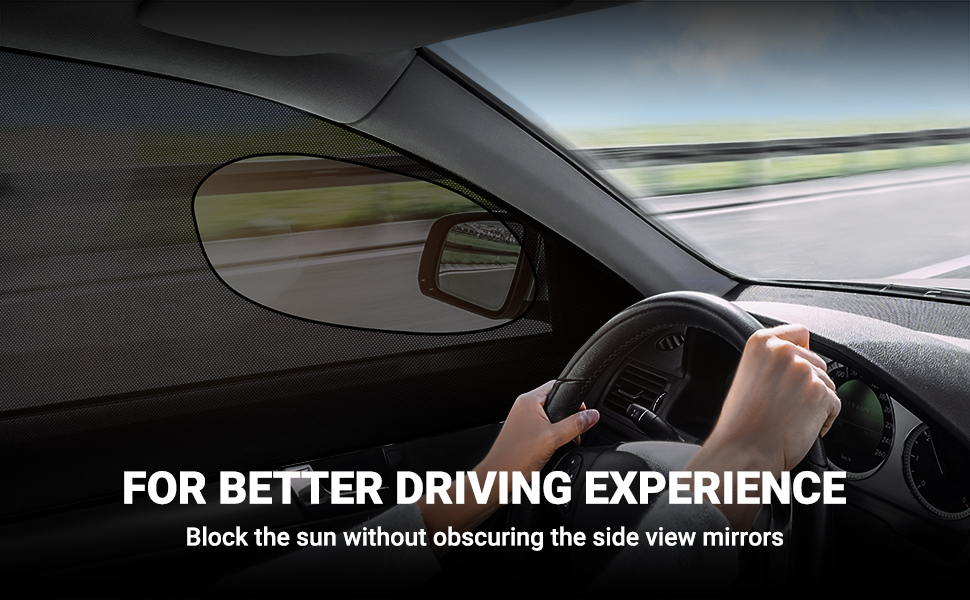 AstroAI Car Window Shade, Front Side Window Sun Shade