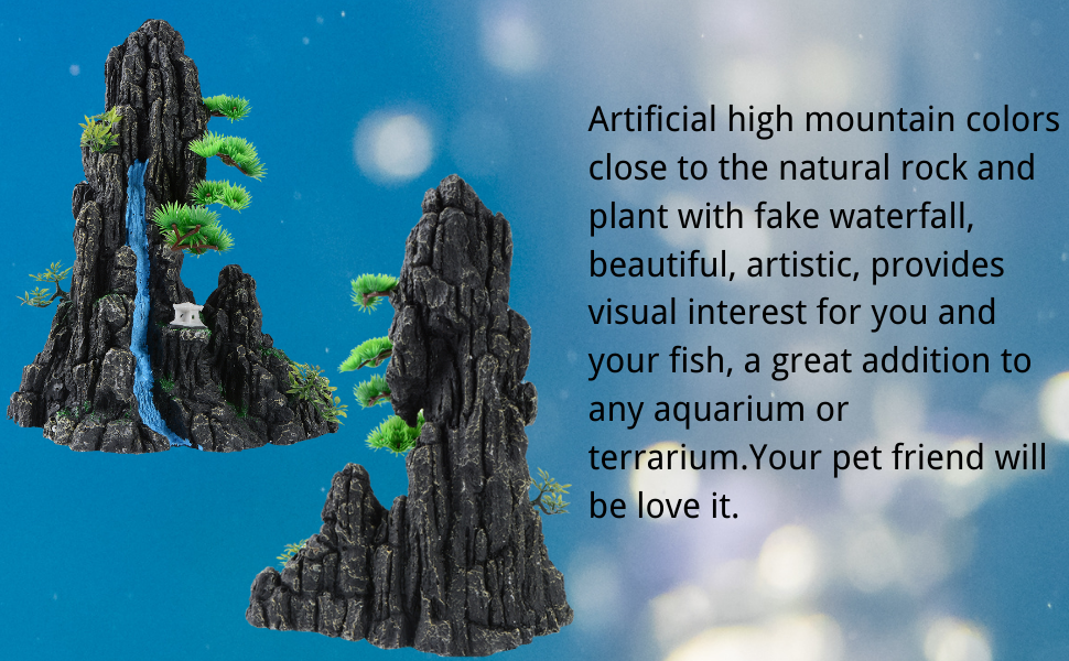 Mountain View Aquarium Ornament