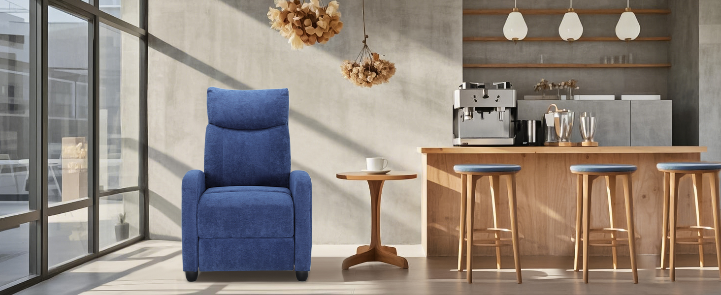 Reclining Lounge Chair with Adjustable Backrest