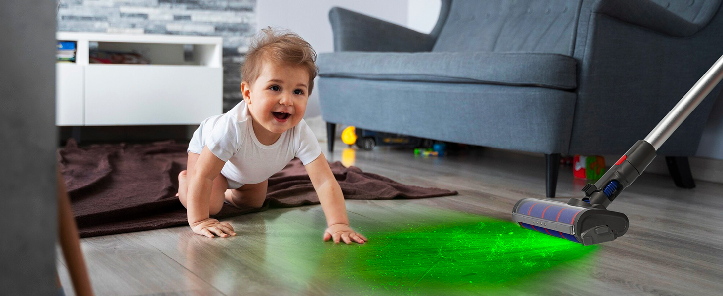 Baby Room dyson laser attachment