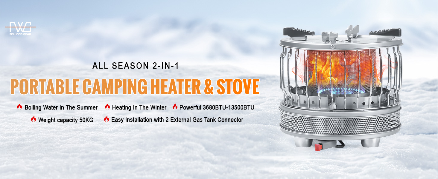 Outdoor heater and stove