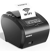 MUNBYN WiFi Receipt Printer with USB Port, 80mm POS Printer Works with Square Mac Windows Chromeb...