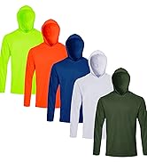Gary Com 5 Packs Men Long Sleeve T-Shirts Quick Dry Athletic Running Activewear Workout Hoodies U...