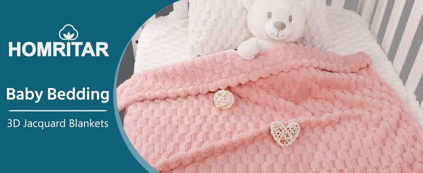 Baby Blanket for Girls Fleece Fluffy Fuzzy Blanket for