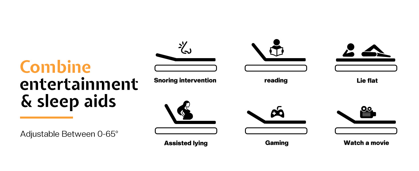 Jocisland Queen Adjustable Bed Frame, Storage Headboard