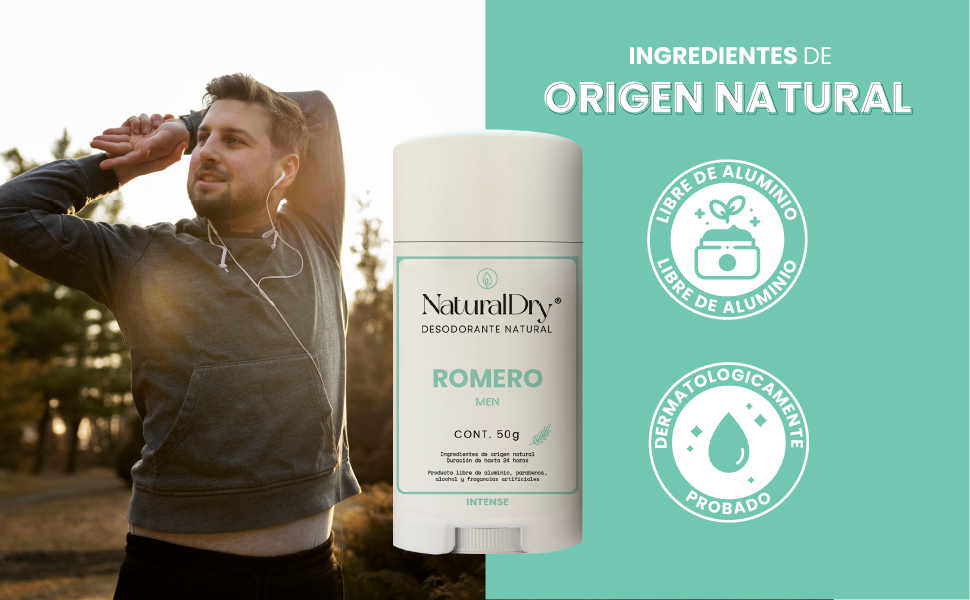 Origen natural romero intense hombre