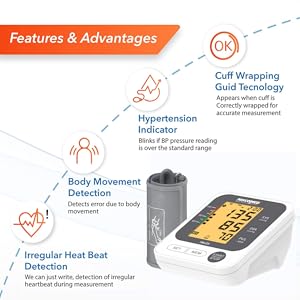Niscomed Blood Pressure Monitor With Extra Large C... 3 SPN-BFC Blood Pressure Monitor