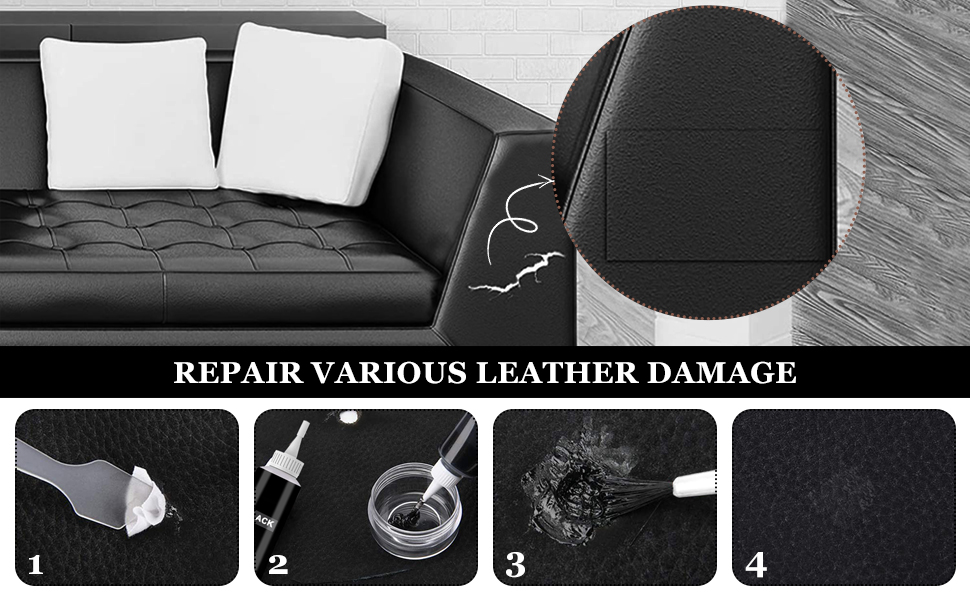 Leder Kratzer Reparatur Paste, Lederreparatur Creme, 2 Stück Lederreparaturset zum Reparieren