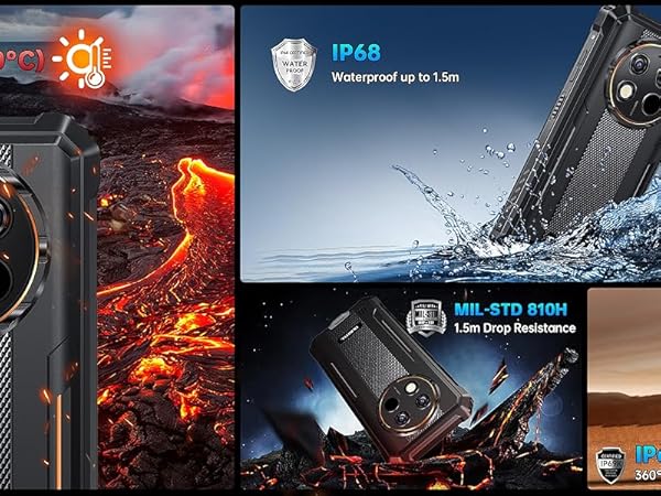 OUKITEL WP28 S Rugged Phone Unlocked Canada,Android 14 Cell