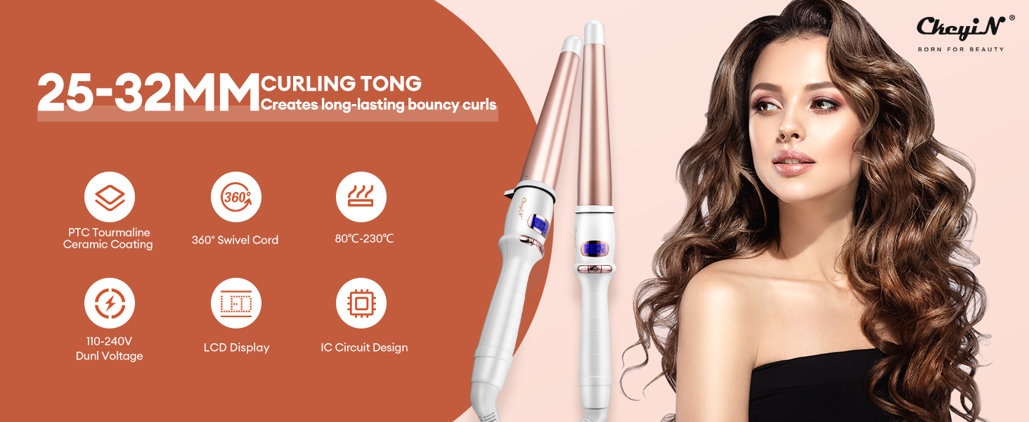 CkeyiN Hair Curling Wand