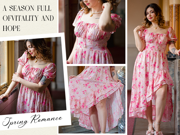Amazon.com: Wedding Guest Corset Floral Dress Sundress 2025