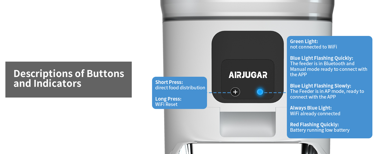 Cat Feeder Automatic, Automatic Feeder Cat Dry Food with